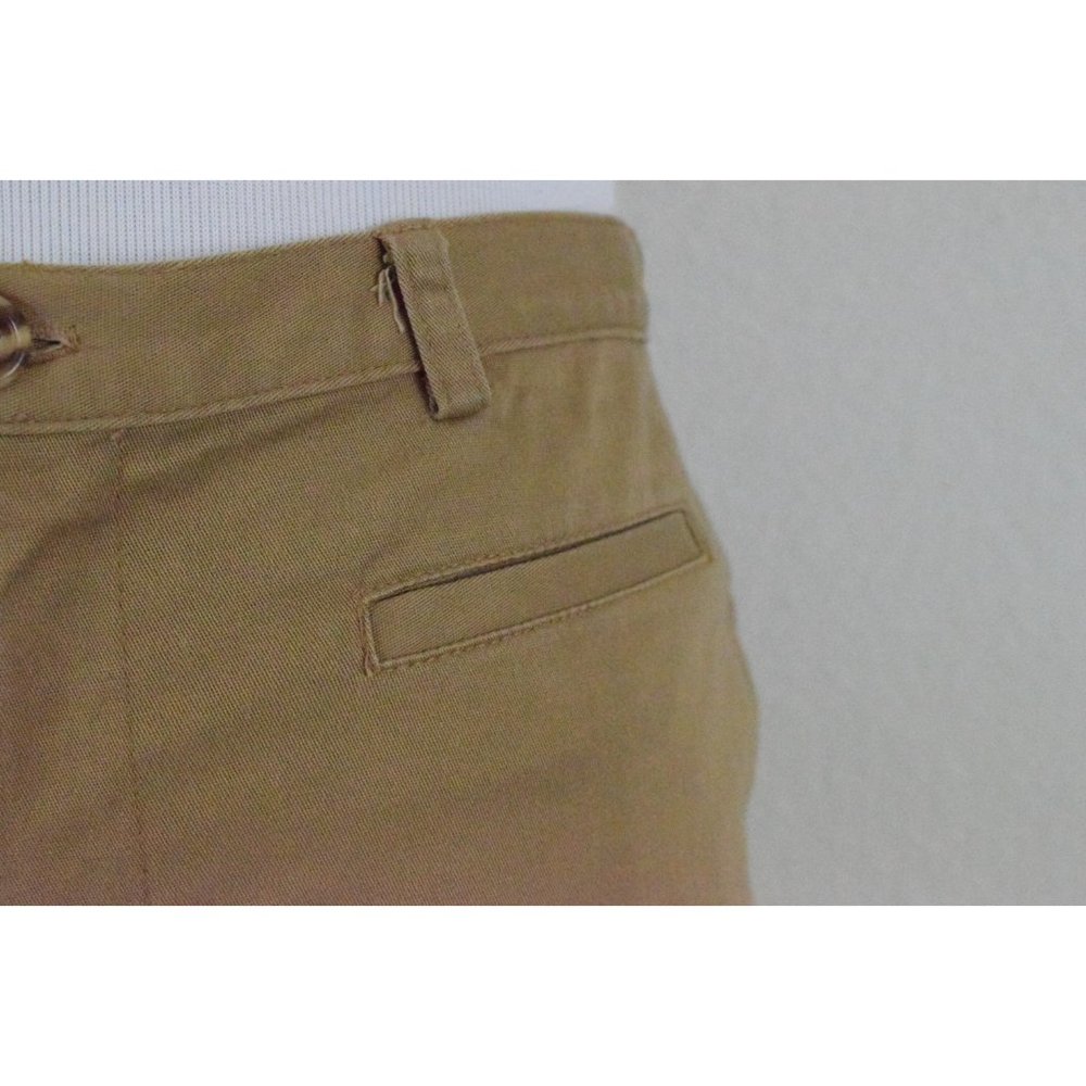 Vintage 90s Tan Cotton-Spandex Capri Pants size 6P | 27 waist - Picture 7 of 10